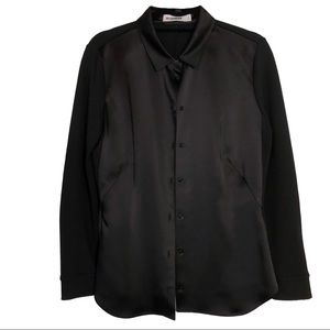 Jil Sander Black Button Down